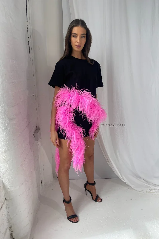 Feather Trim Skirt