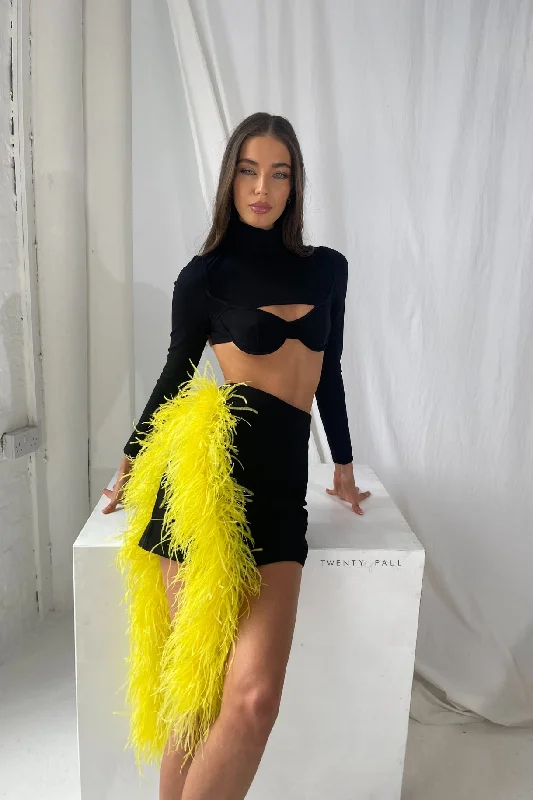 Feather Trim Skirt