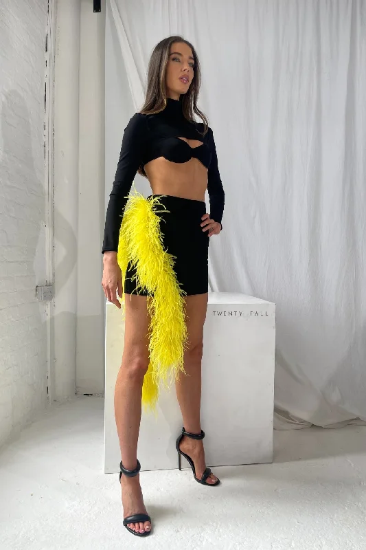 Feather Trim Skirt