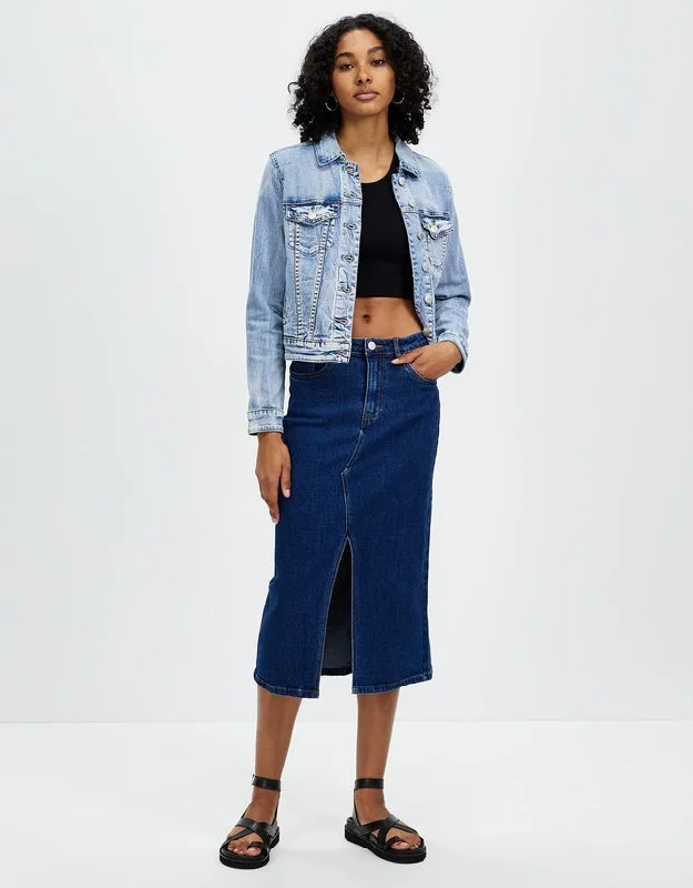 FOXWOOD SCOUT MIDI SKIRT - Indigo