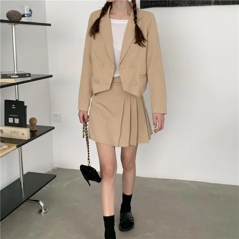 Women's Cute Turn-down Collor Pure Color Coats