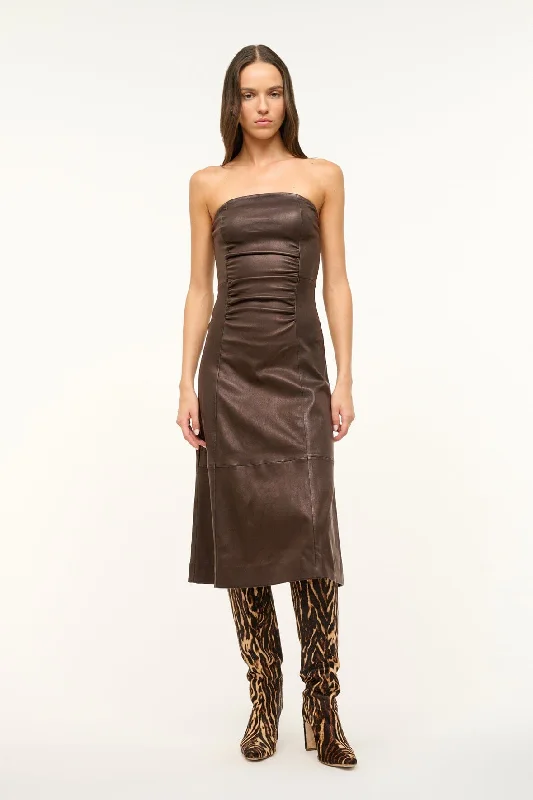 BOWERY LEATHER DRESS | TIRAMISU