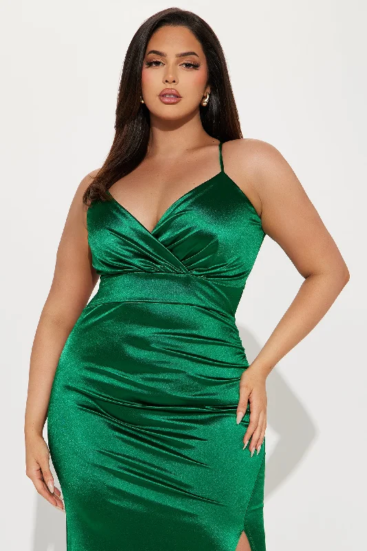 Daniella Ruched Gown - Green