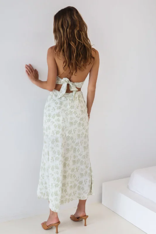 Fern Midi Dress - Sage Floral