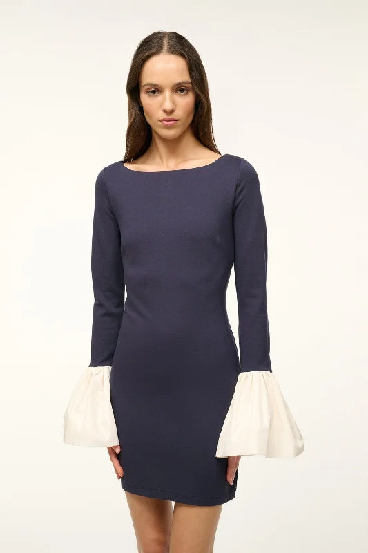 HAWTHORNE DRESS | NAVY IVORY