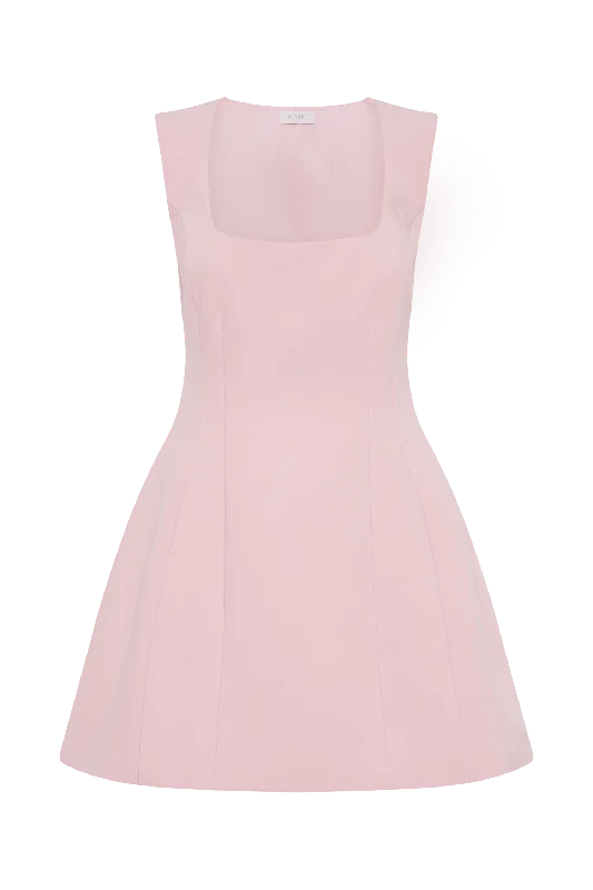 Lysandre Crepe Mini Dress - Baby Pink