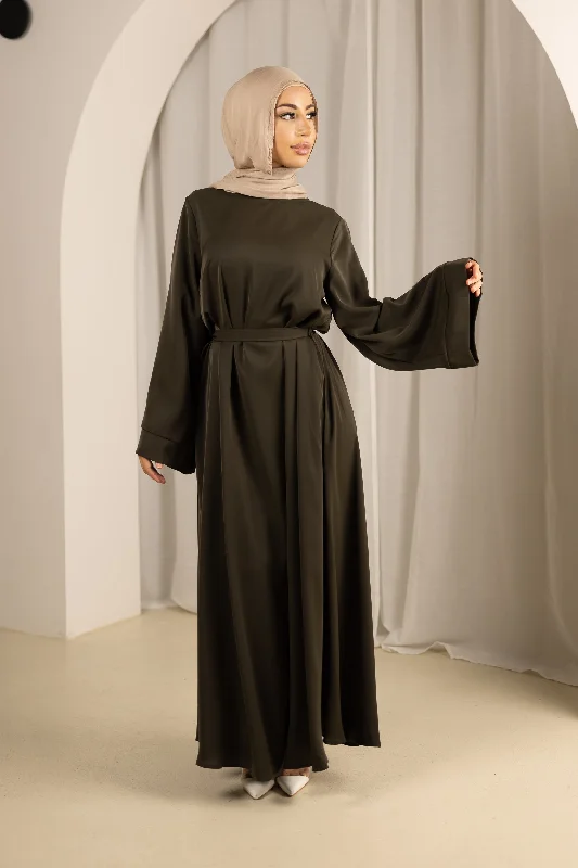 Open Sleeve Abaya  - Shades of Green