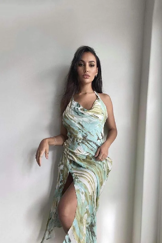 Verity Dress - Mint Tie Dye