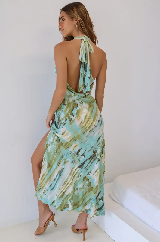 Verity Dress - Mint Tie Dye