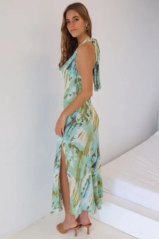 Verity Dress - Mint Tie Dye