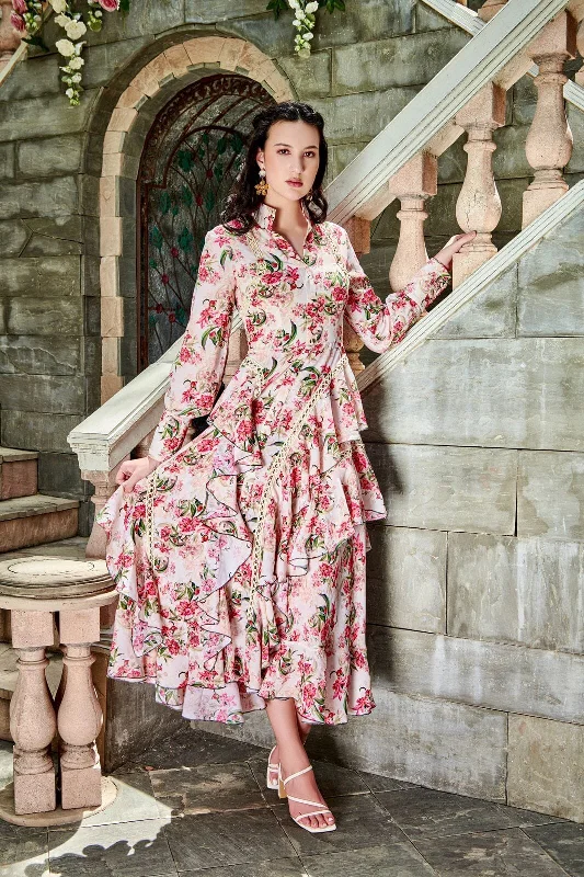 Wanderlust - floral print midi dress