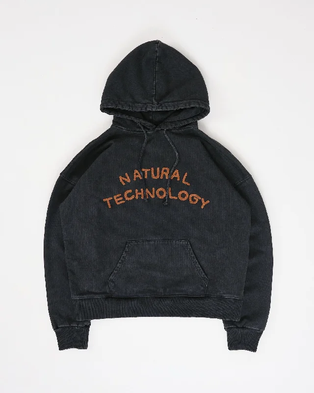 Geo Hoodie - Faded Black