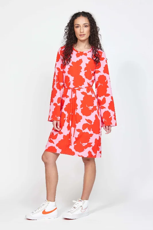 LEO + BE PRIMER DRESS - Pink/Red