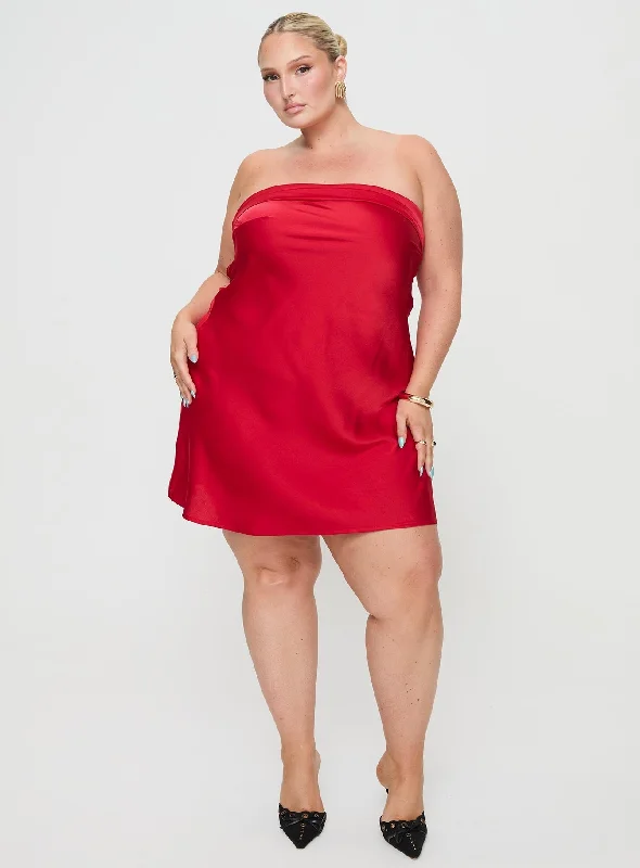 Phillipa Mini Dress Red Curve