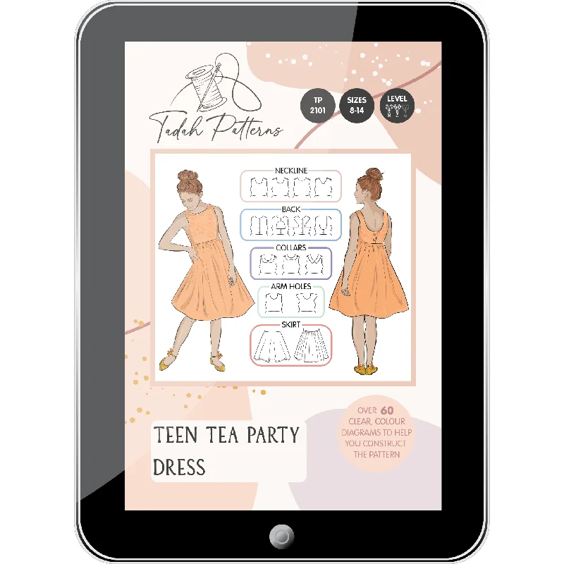 Teen Tea Party Dress Sewing Pattern