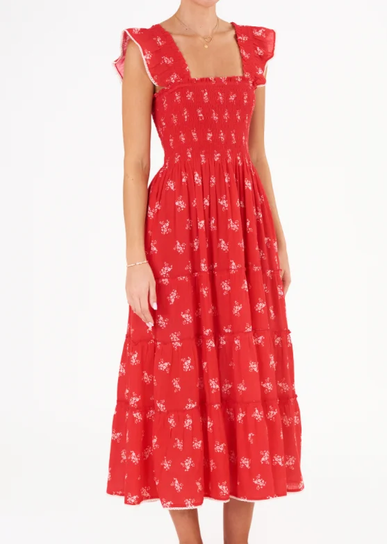 Vivi Print Maxi Dress- Red Goth maxi dresses